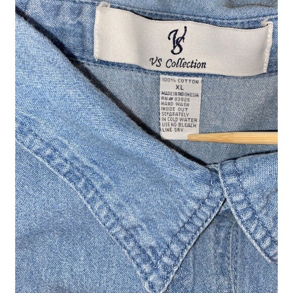 VTG Las Vegas Embroidered Casino Chip Gamble Button Shirt VS Collection Size XL - Picture 7 of 16